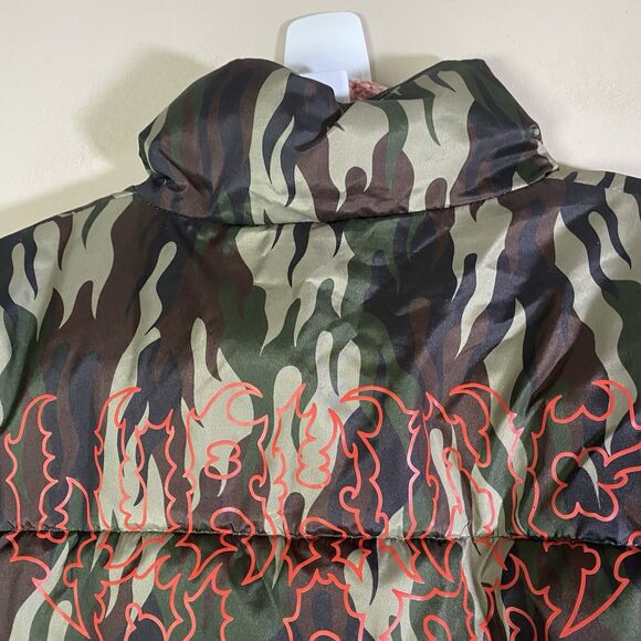 Lurking Class Jacket Mens  Large Green Camo Full Zip Skull Skeleton Adult - Picture 11 of 16